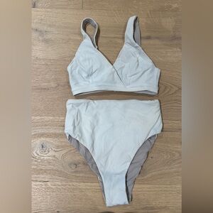 Lululemon Athletica Ribbed White High Rise Bikini